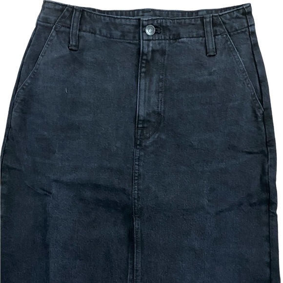 NWT J. Crew Denim Maxi Skirt In Washed Black Size 27 - Picture 10 of 16